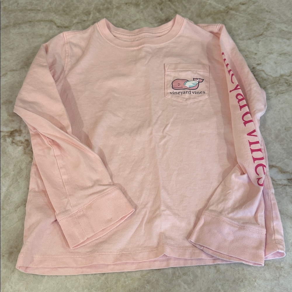 Vineyard Vines Light Pink Long Sleeve Tee
